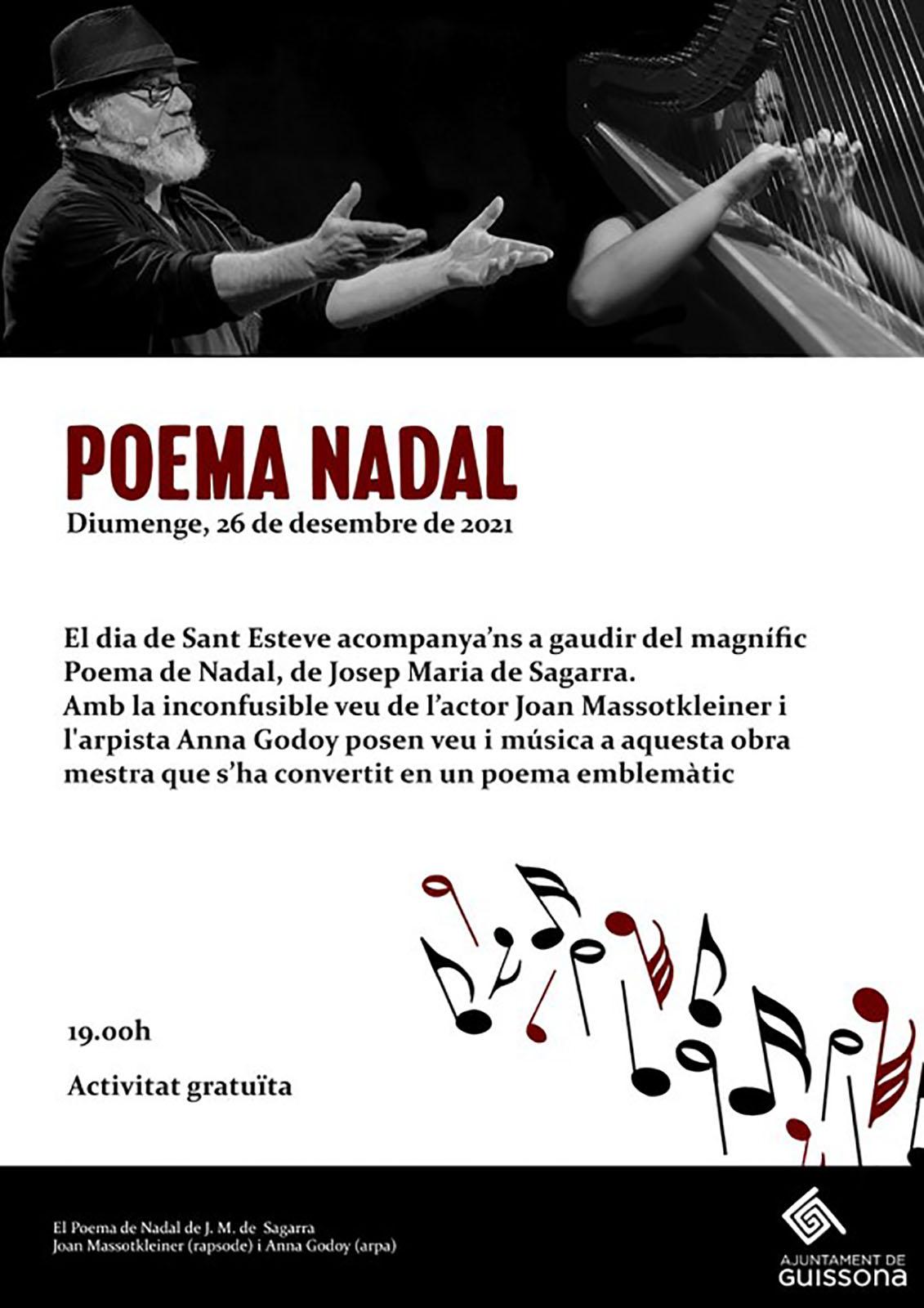 cartell Poema de Nadal de Josep Maria de Sagarra