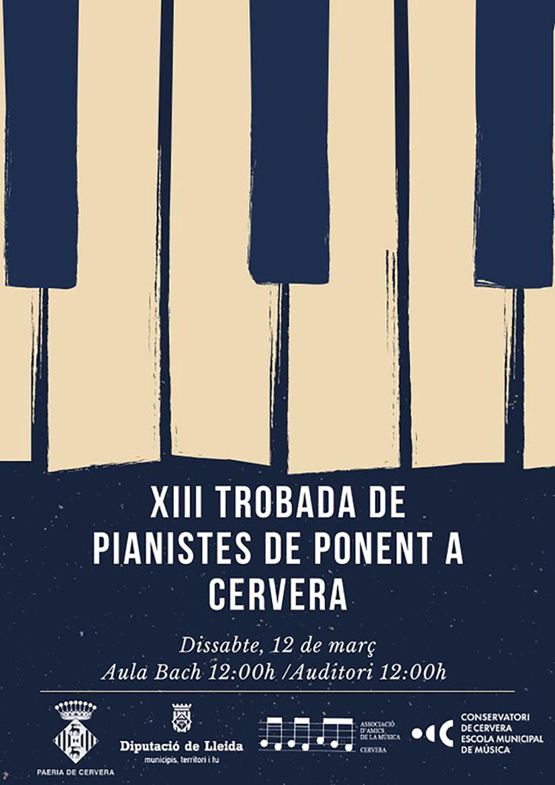 cartell XIII Trobada de pianistes de Ponent