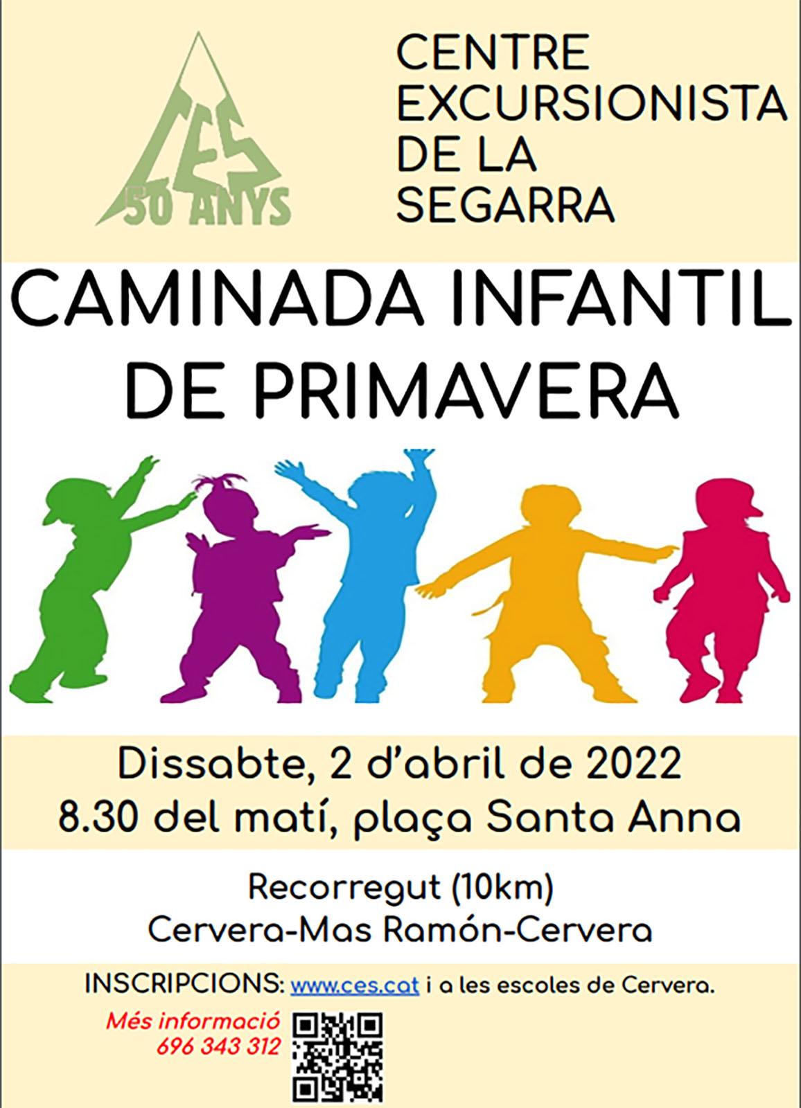 cartell Caminada infantil de primavera