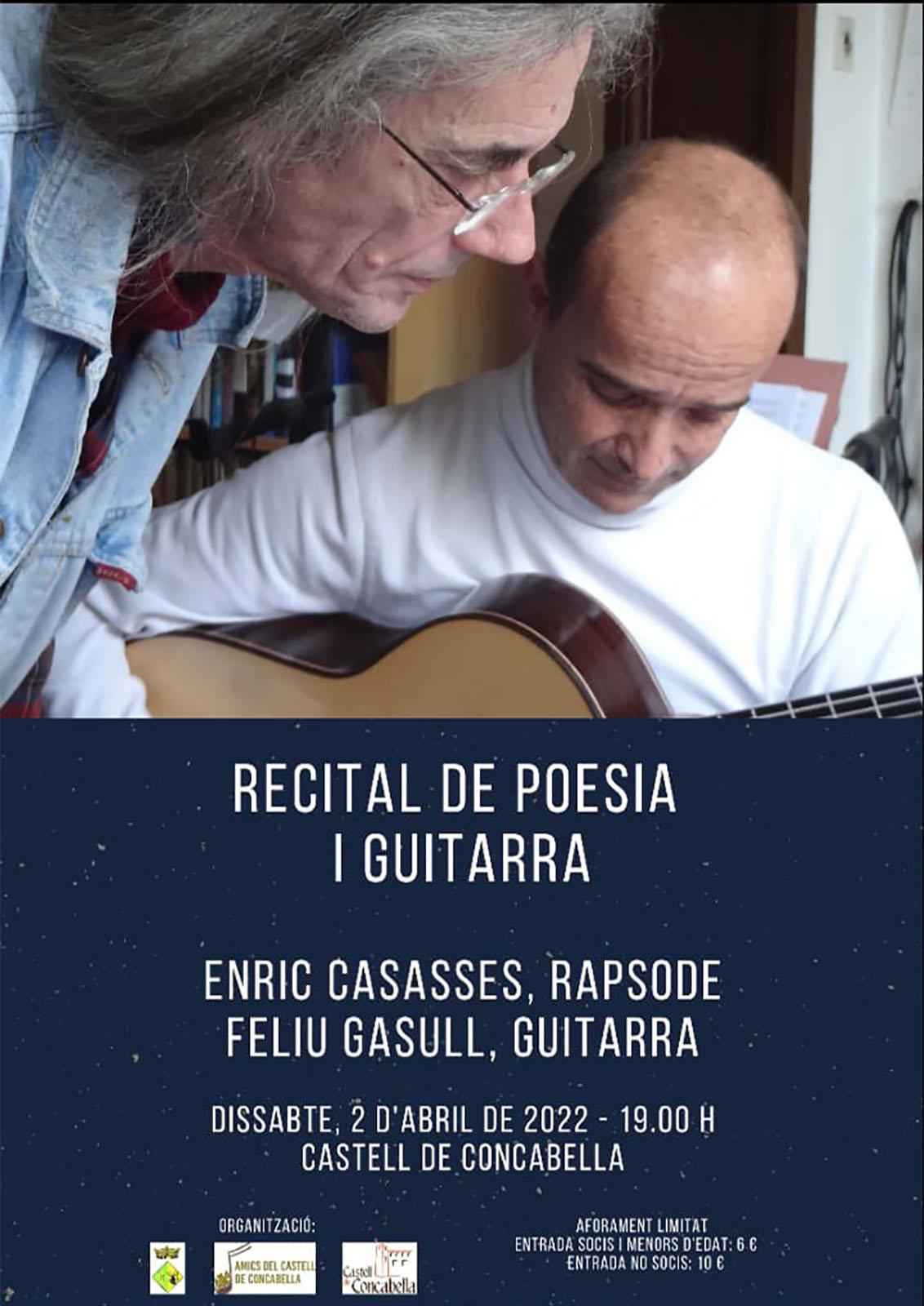 cartell Recital de poesia i guitarra