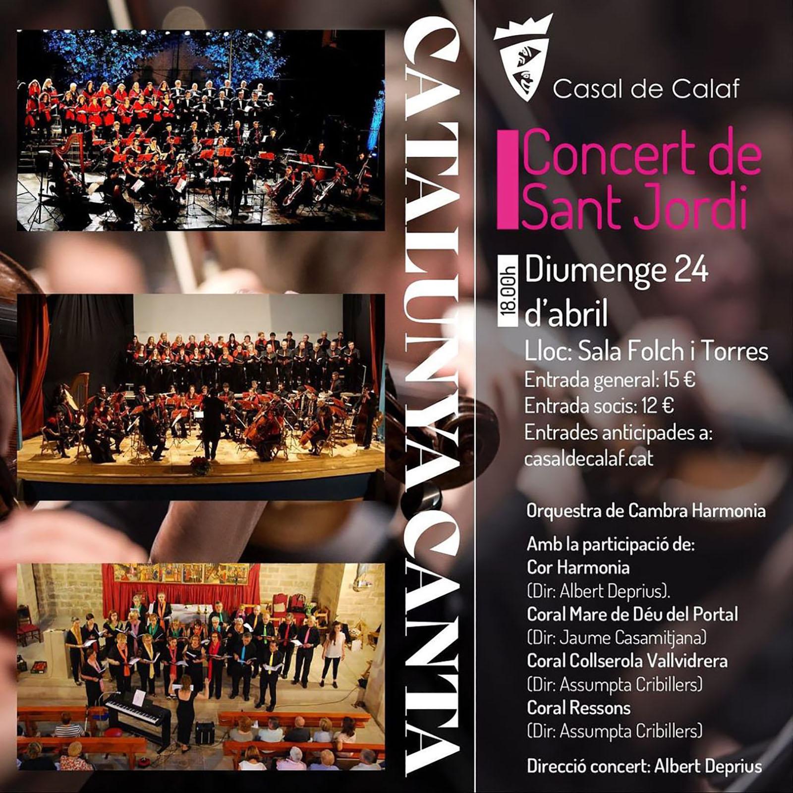 cartell Concert 'Catalunya canta'