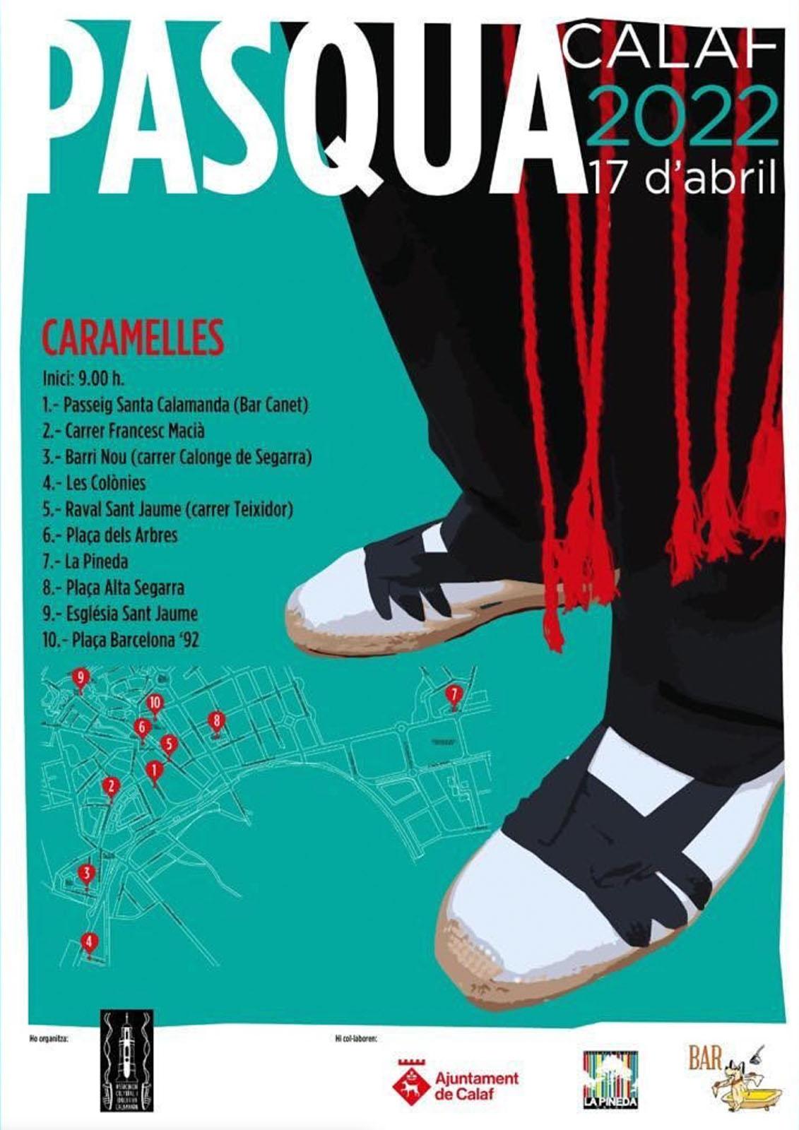 cartell Caramelles 2022 a Calaf