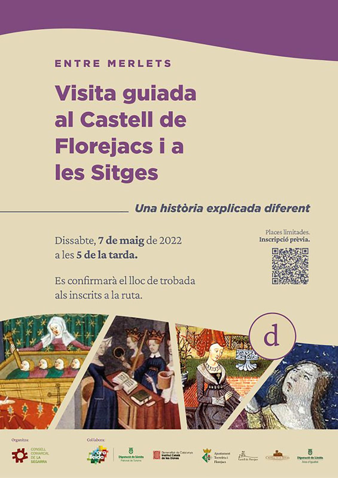 cartell Ruta guiada per les Sitges i el castell de Florejacs