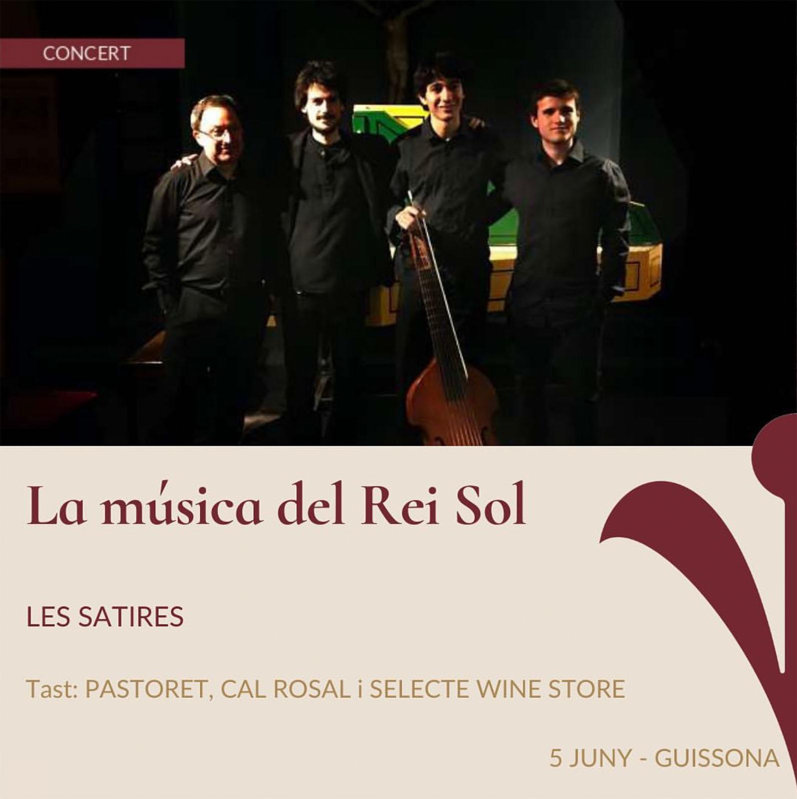 cartell Espurnes barroques concert 'La música del Rei Sol' a Guissona