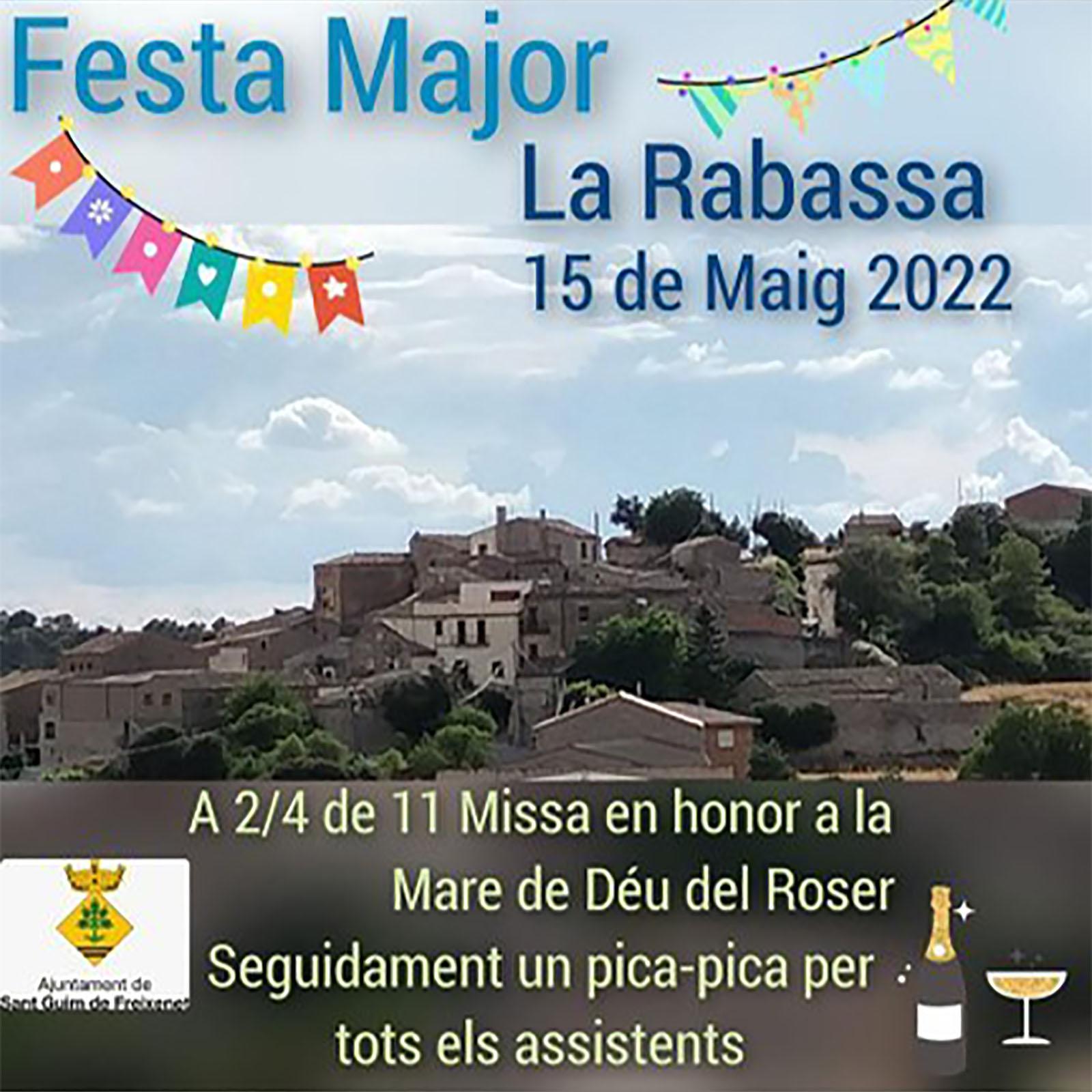 cartell Festa Major de La Rabassa 2022