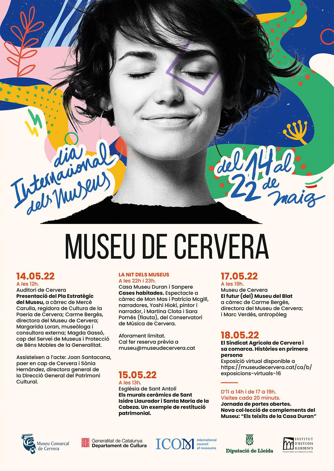 cartell Dia Internacional dels Museus 2022 a Cervera