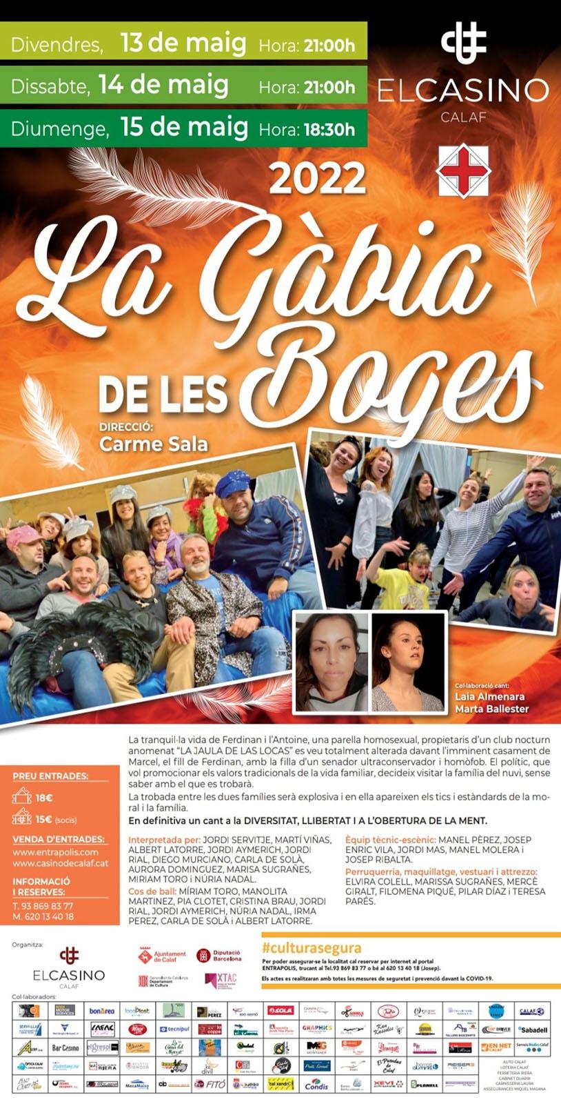 cartell Teatre 'La Gàbia de les boges'