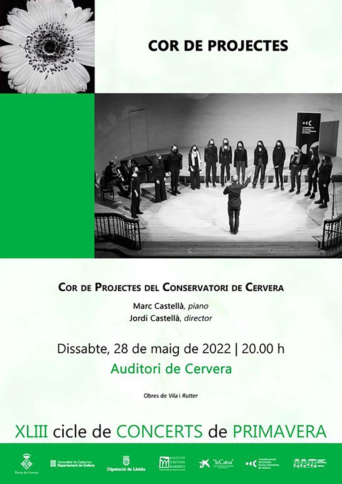 cartell Concert del Cor de projectes del Conservatori