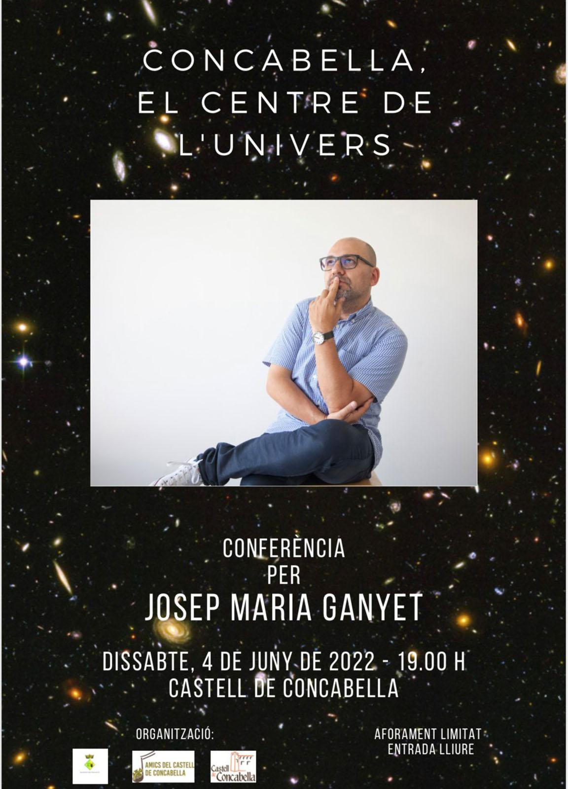 cartell Xerrada 'Concabella, el centre de l'Univers'