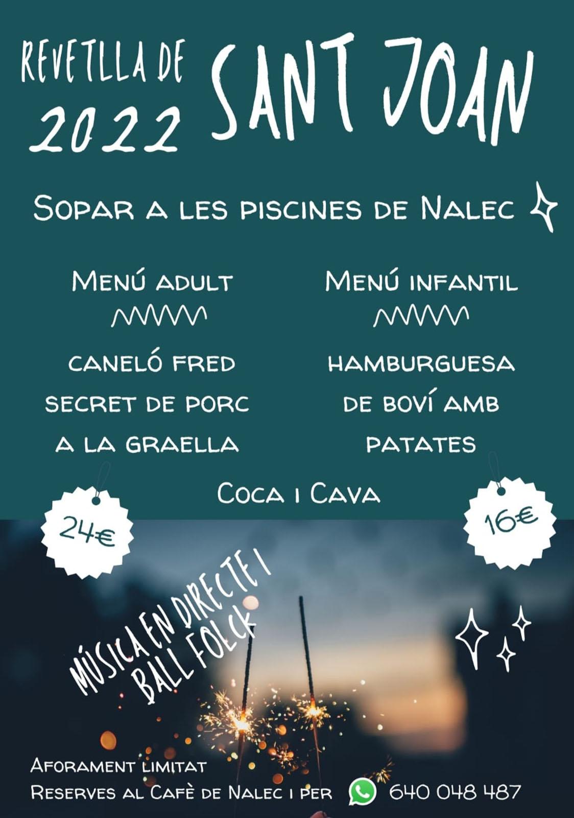 cartell Revetlla de Sant Joan a Nalec