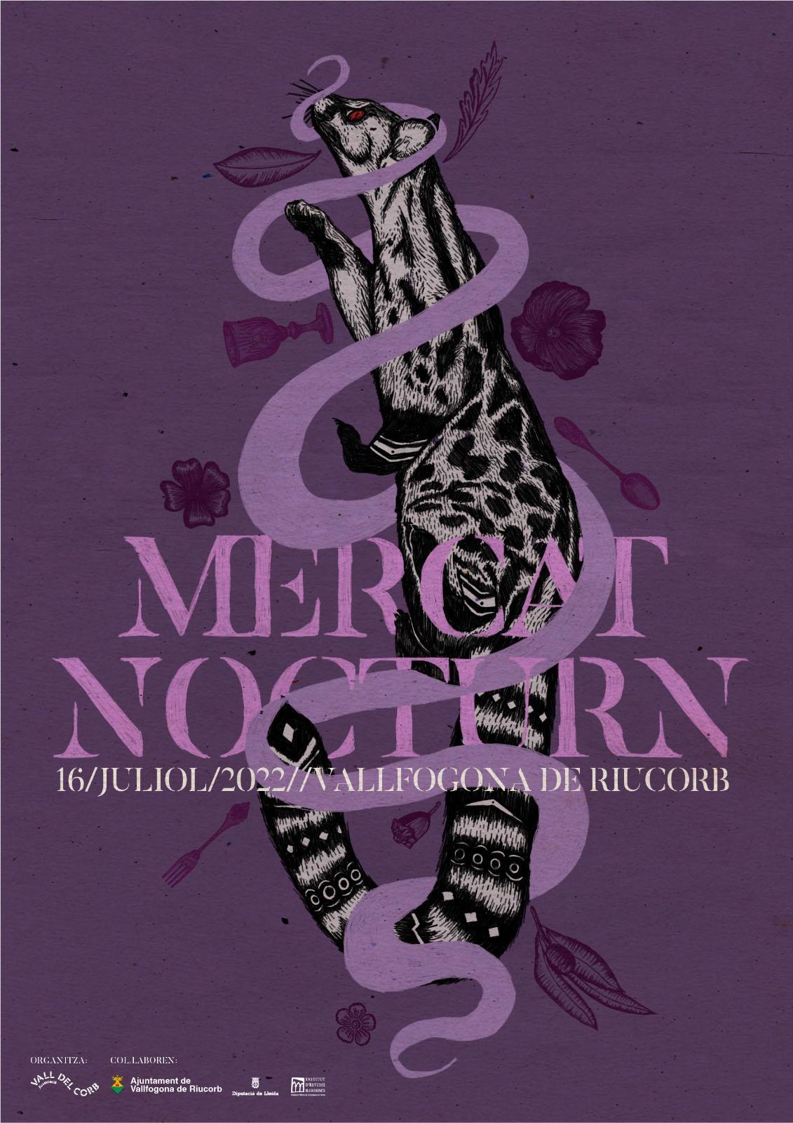 cartell Mercat Nocturn 2022 a Vallfogona de Riucorb