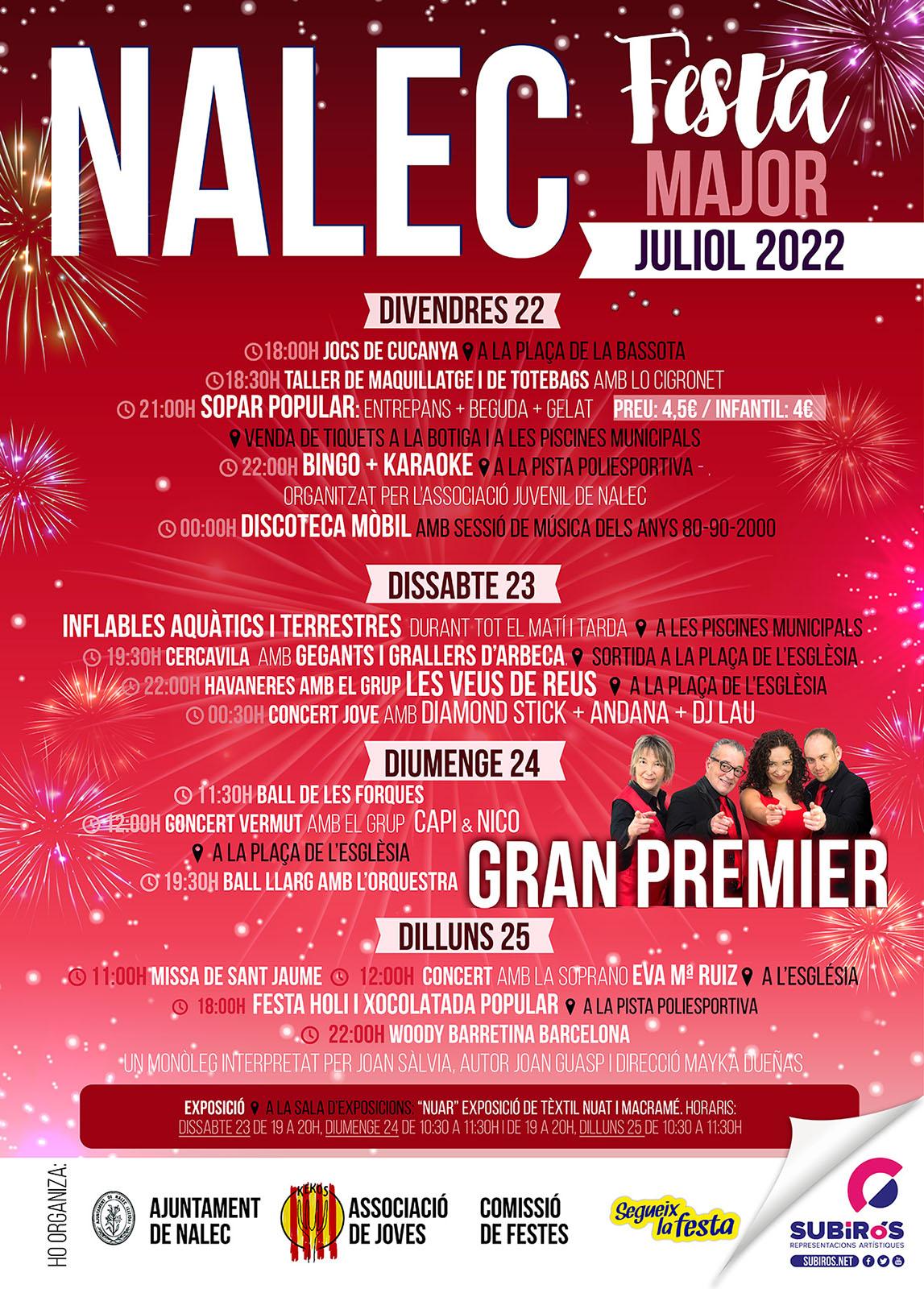 cartell Festa Major de Nalec 2022