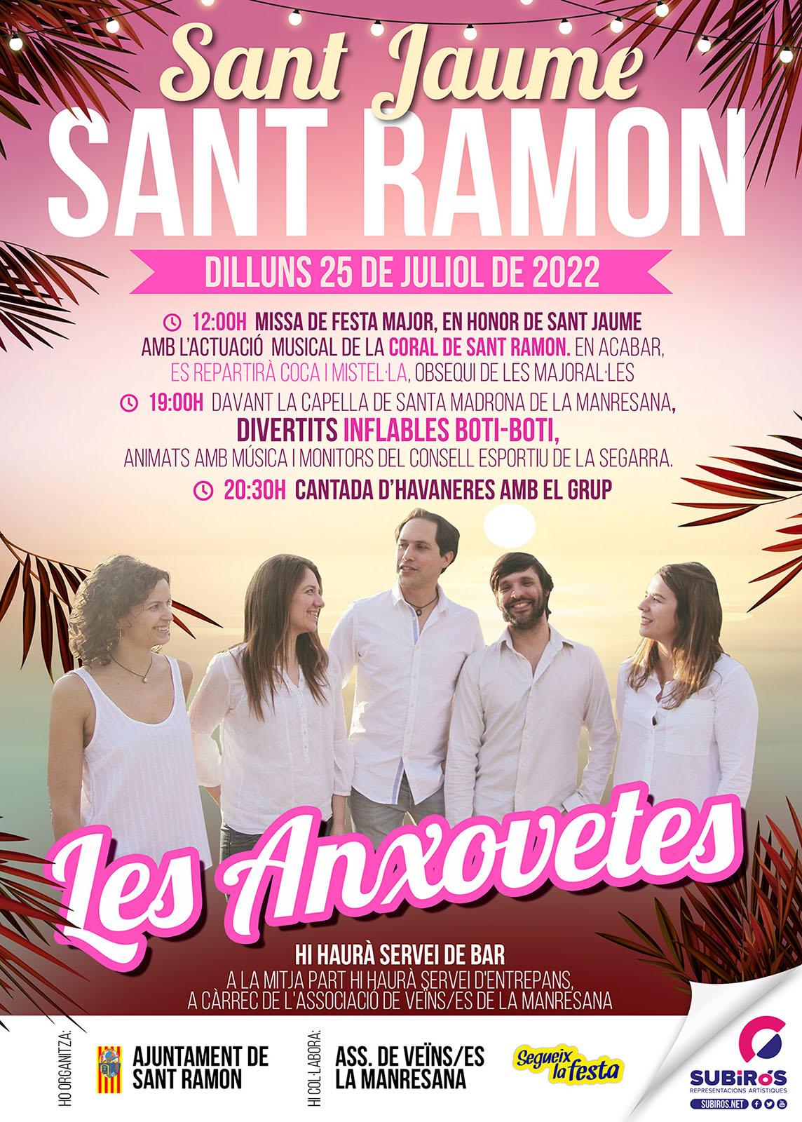 cartell Festa de Sant Jaume a sant Ramon