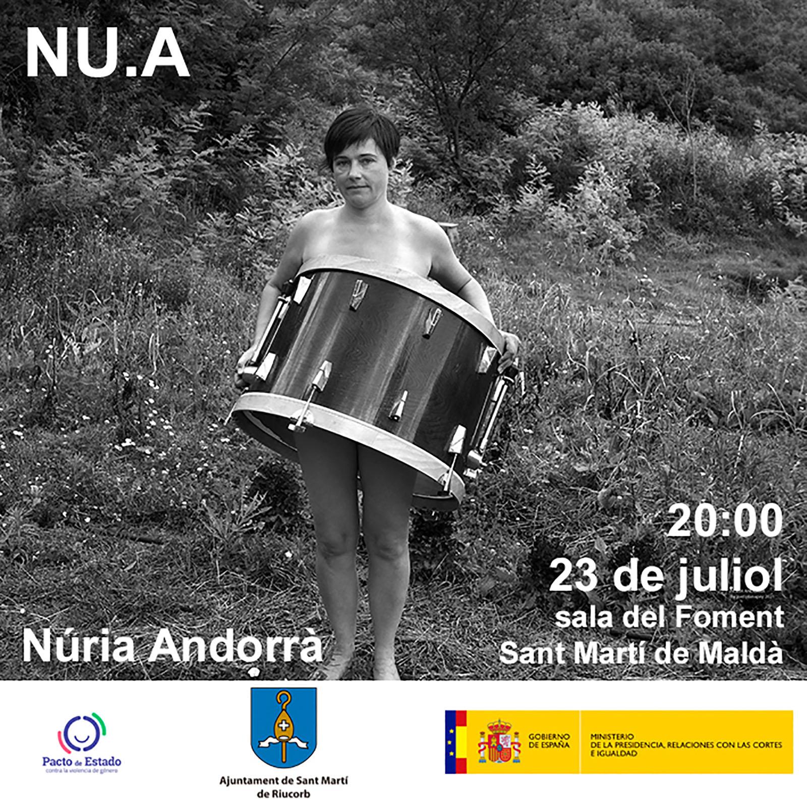 cartell Espectacle de percussió 'NU.A' cartell Espectacle de percussió 'NU.A'