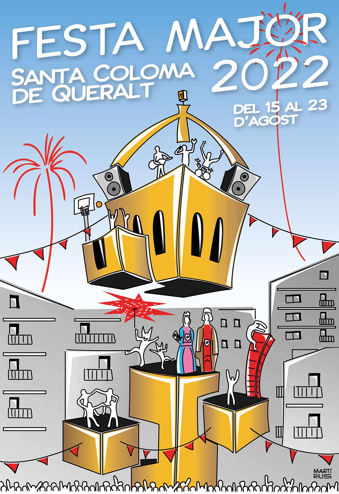 cartell Festa Major de Santa Coloma de Queralt 2022