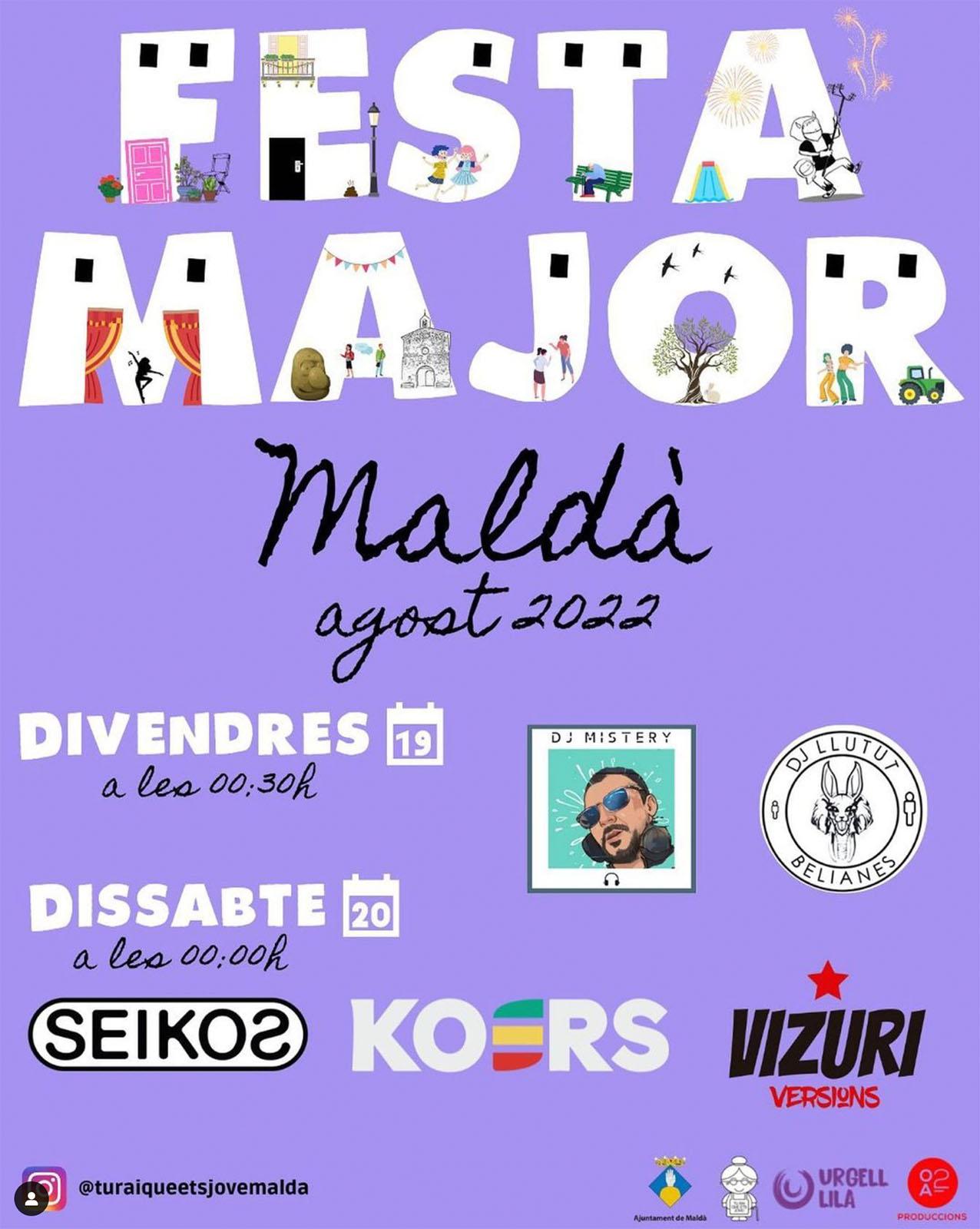 cartell Festa Major de Maldà 2022