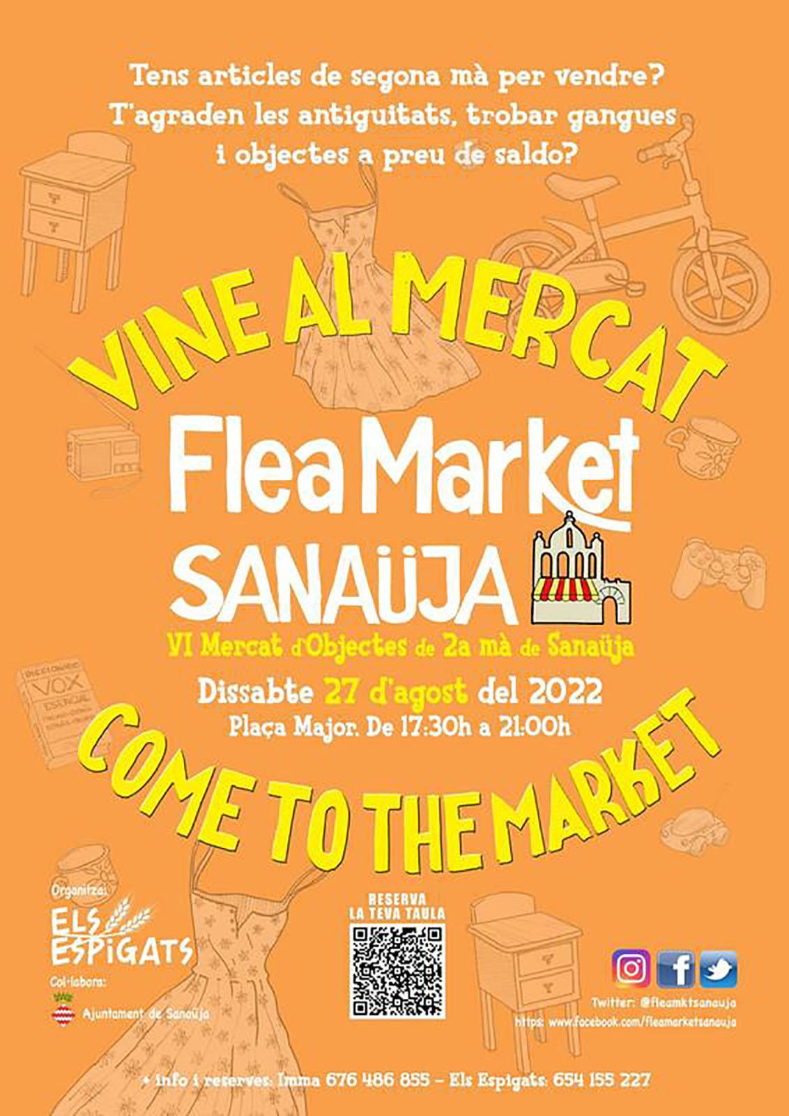 cartell 6è Flea Market Sanaüja