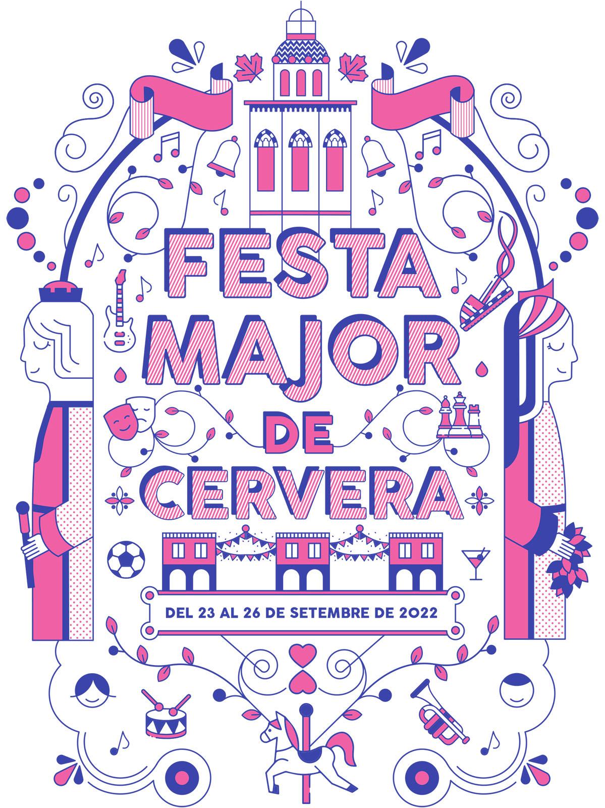 cartell Festa major del Sant Crist de Cervera 2022