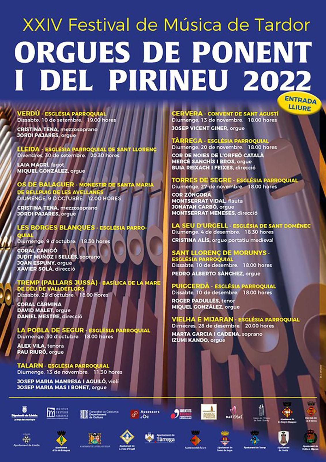 cartell Concert d'orgue