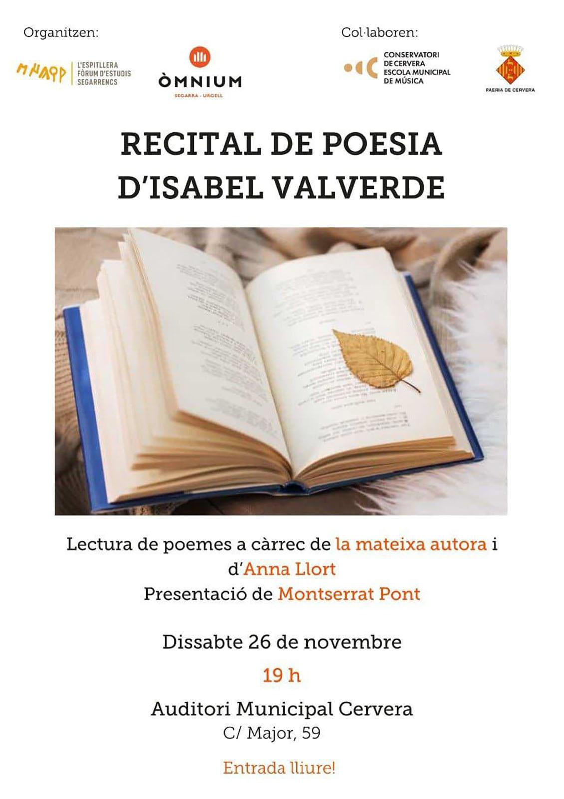 cartell Recital de poesia