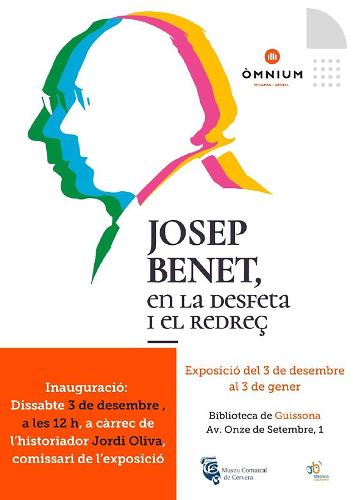 cartell Exposició 'Josep Benet, en la desfeta i el redreç'