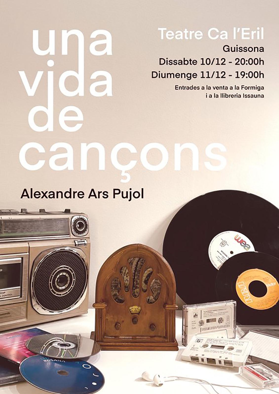 cartell Exposició 'Una vida de cançons'