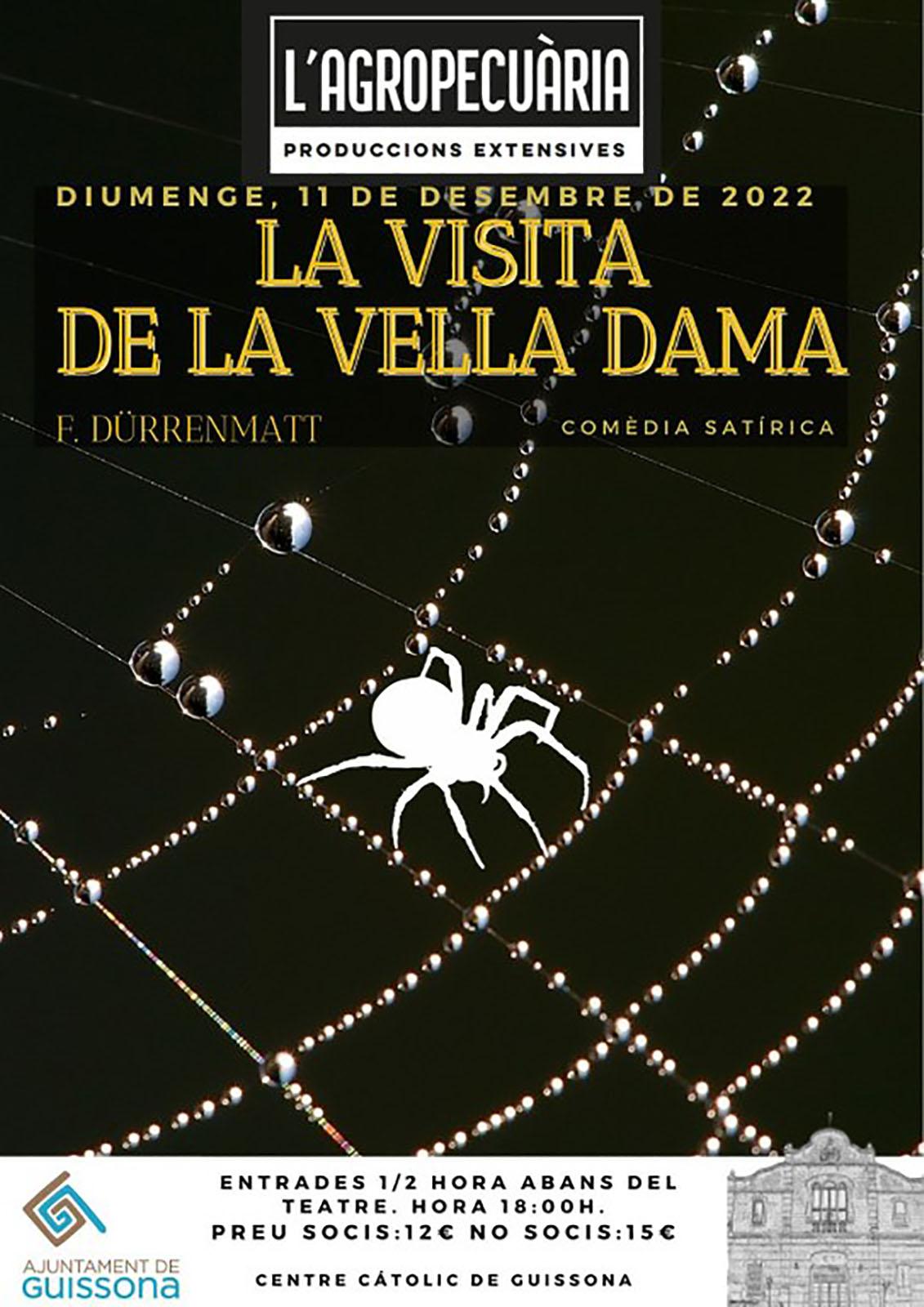 cartell Teatre 'La visita de la vella dama'