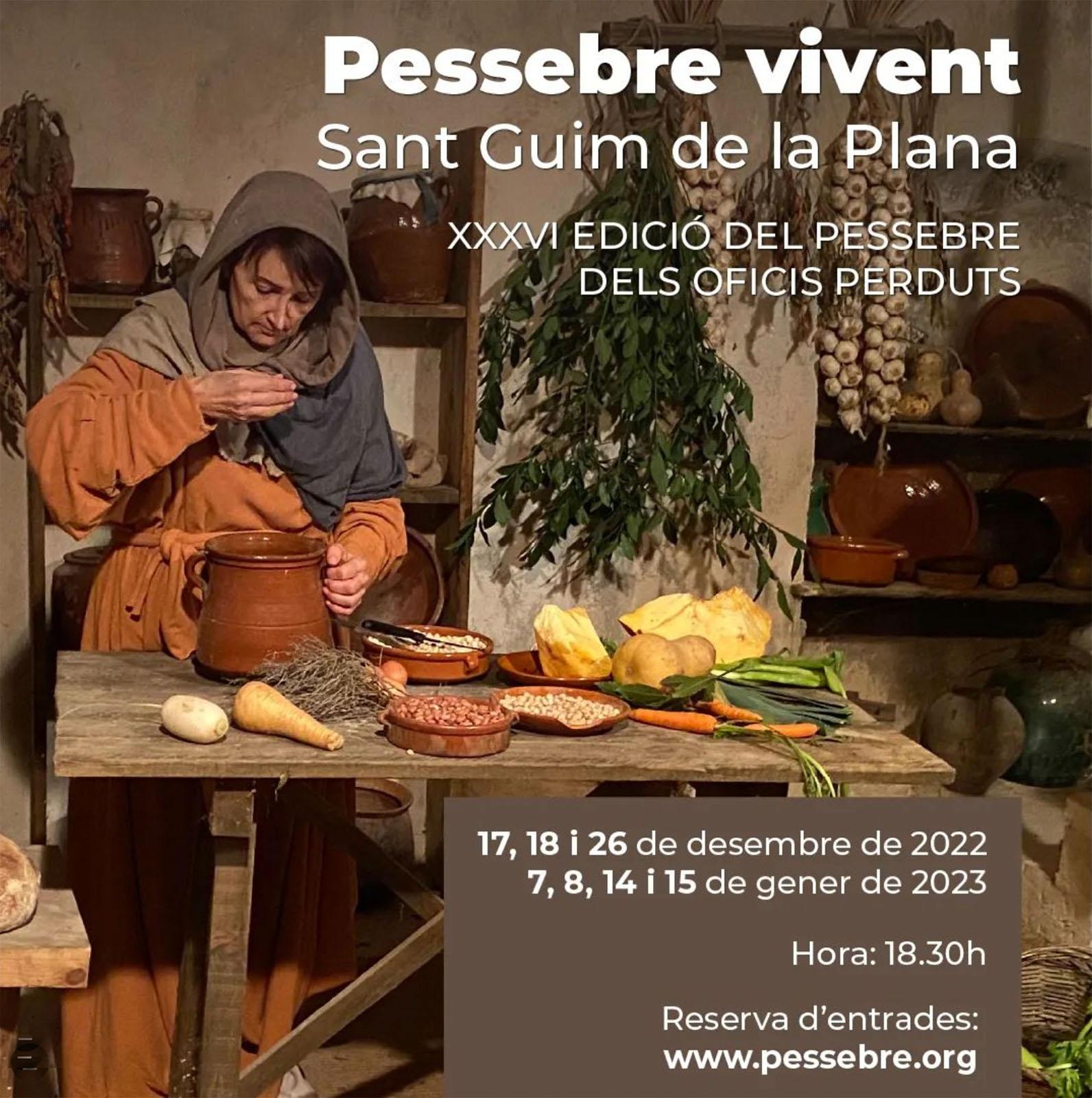 cartell Pessebre Vivent dels Oficis Perduts 2022