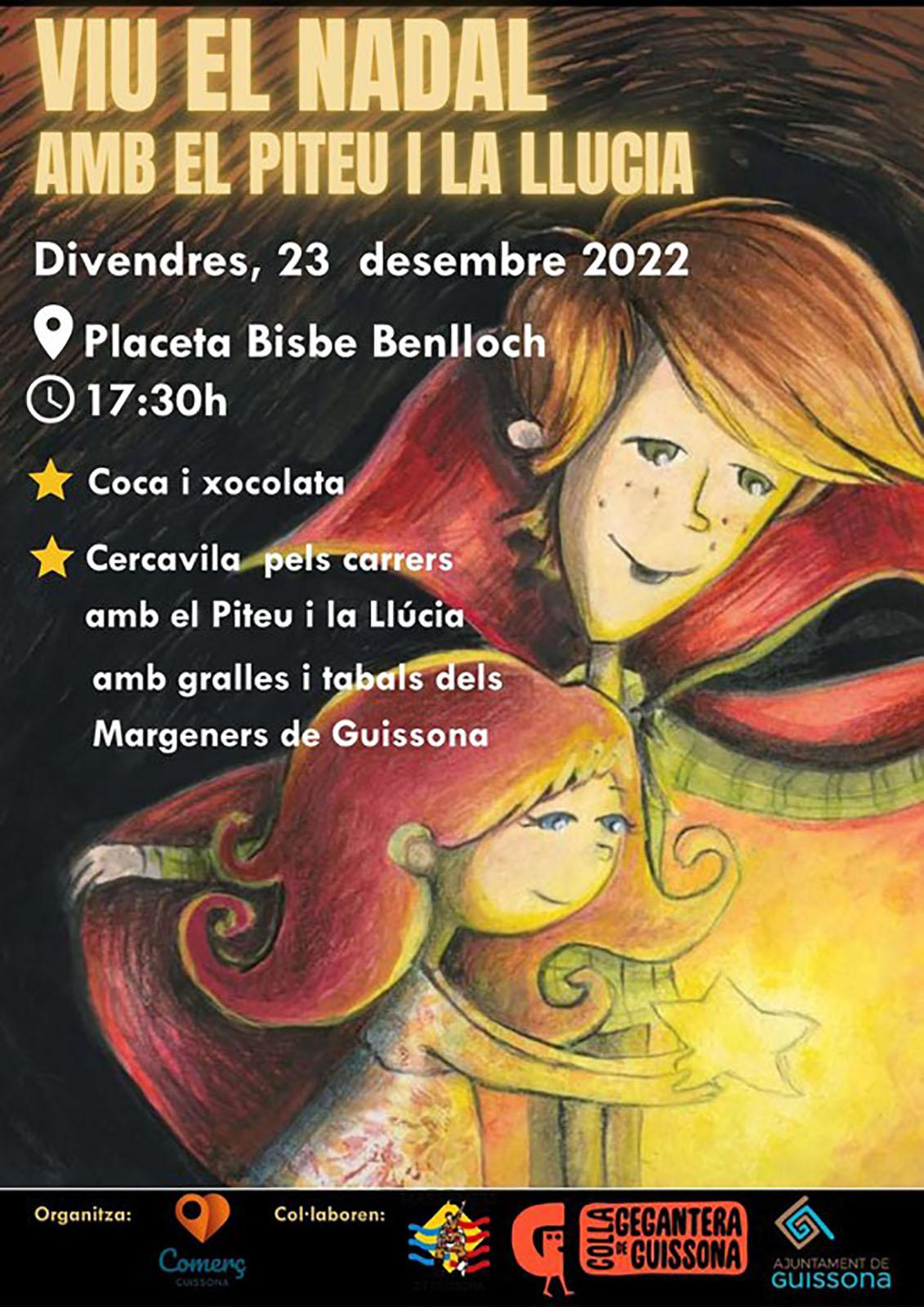 cartell Viu el Nadal amb el Piteu i la Llúcia