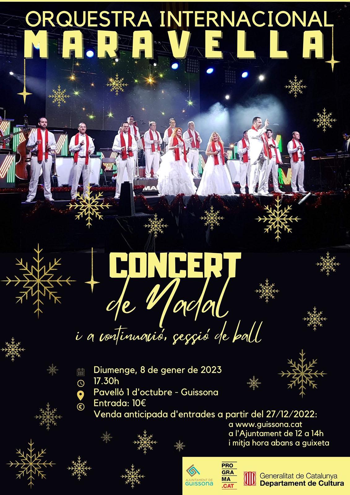 cartell Concert de Nadal i ball