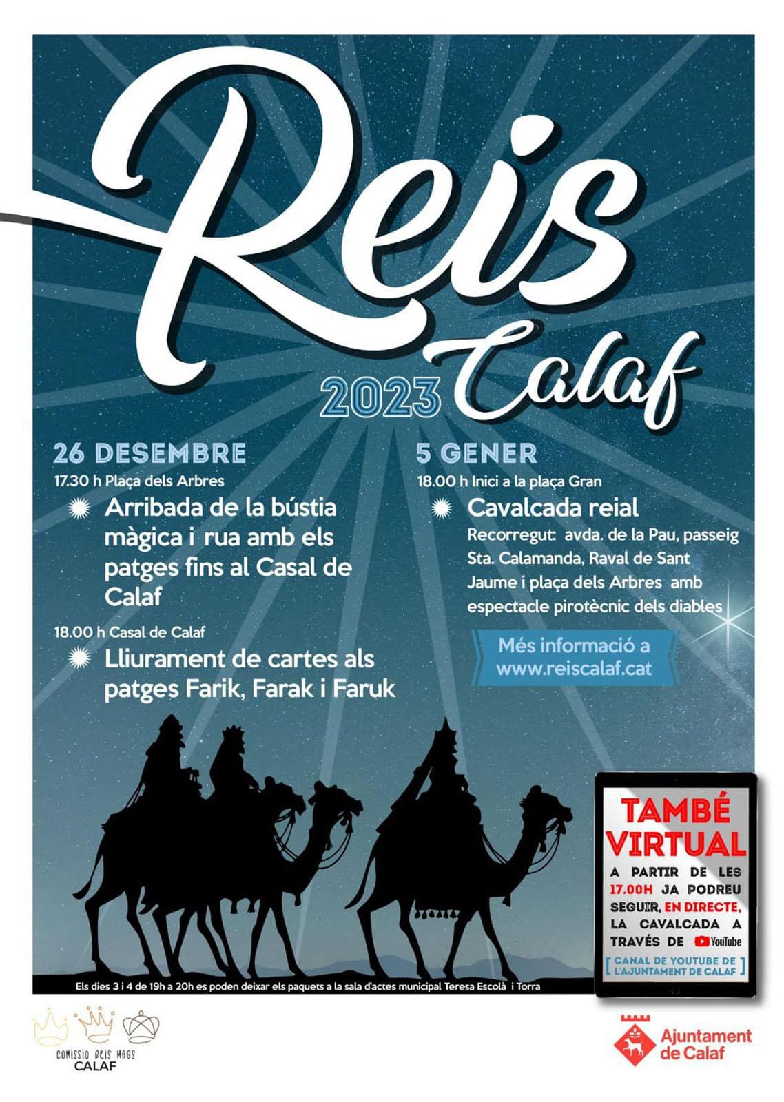 cartell Cavalcada de Reis a Calaf