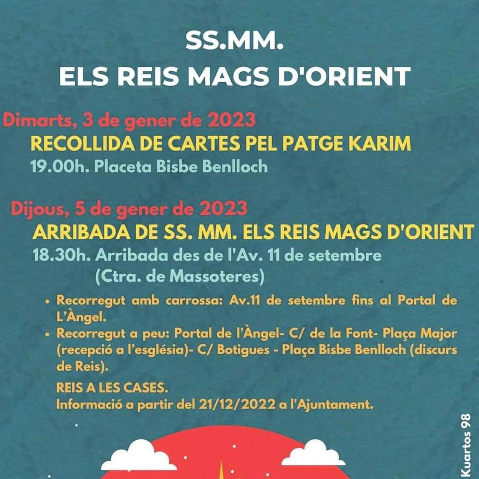 cartell Cavalcada de Reis a Guissona cartell Cavalcada de Reis a Guissona