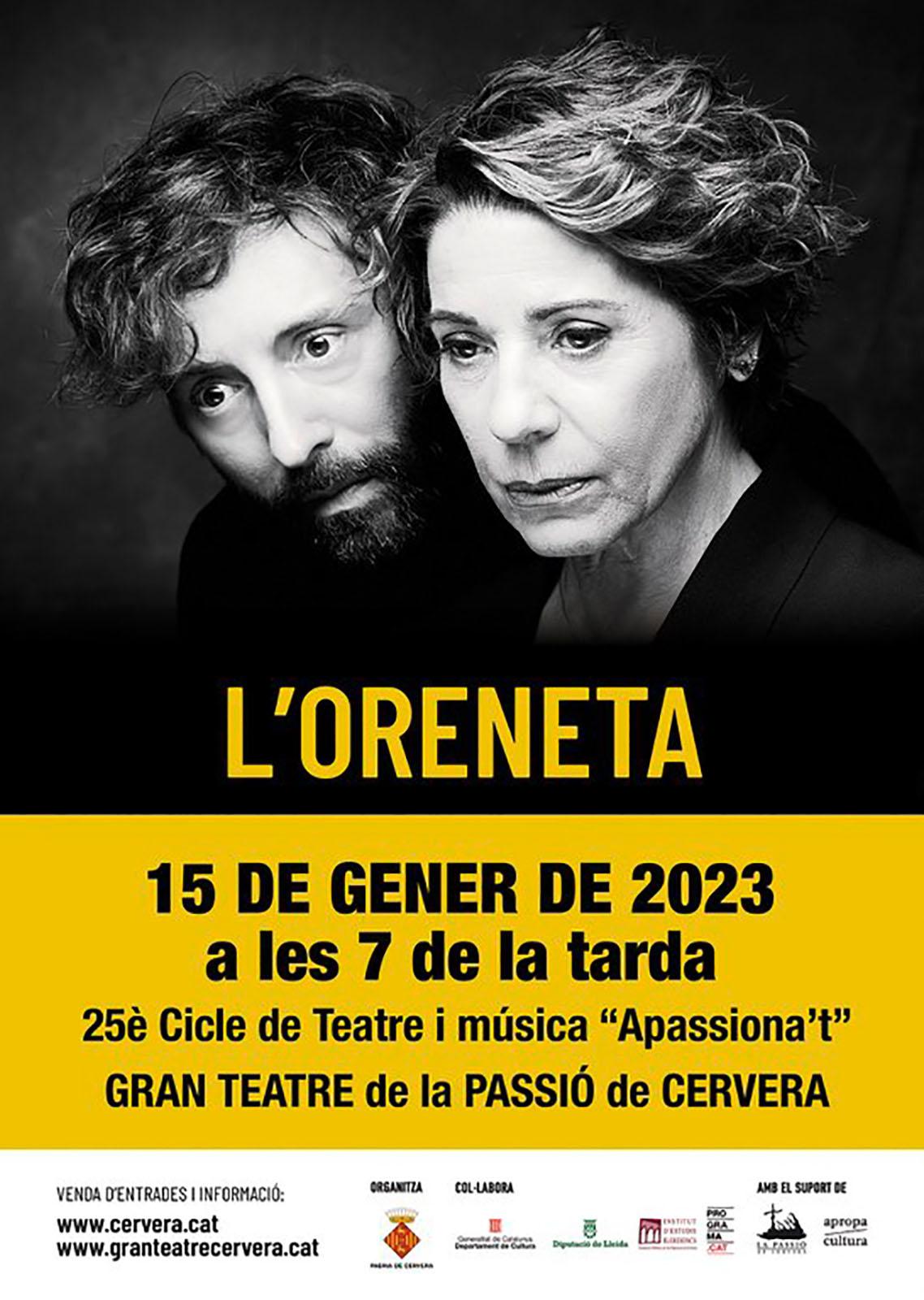 cartell Teatre L'Oreneta