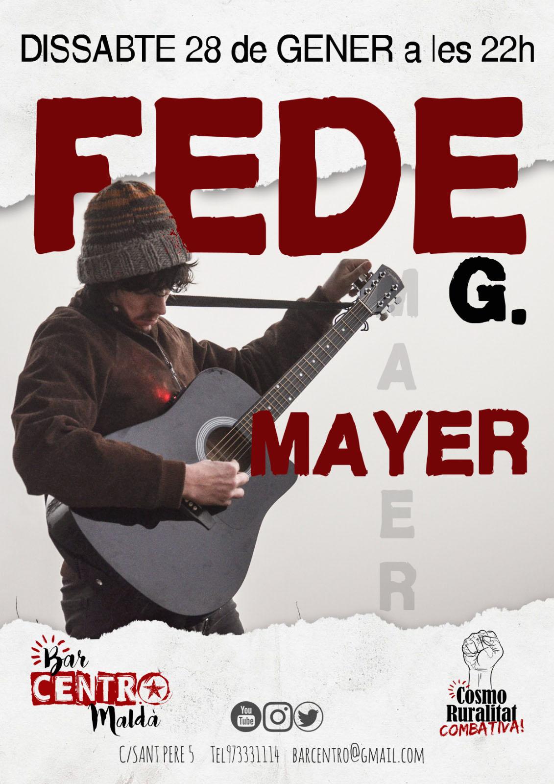 cartell Concert de Fede G. Mayer