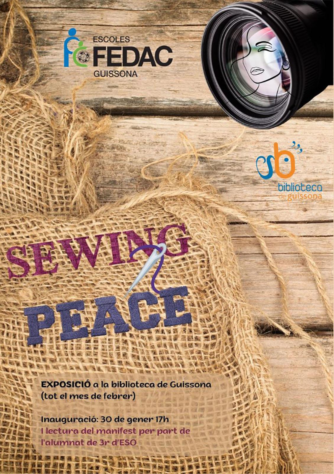 cartell Exposició 'Sewing peace'