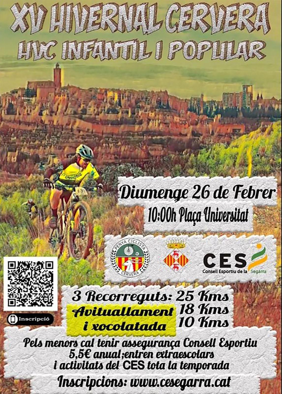 cartell Hivernal Infantil de BTT 2023