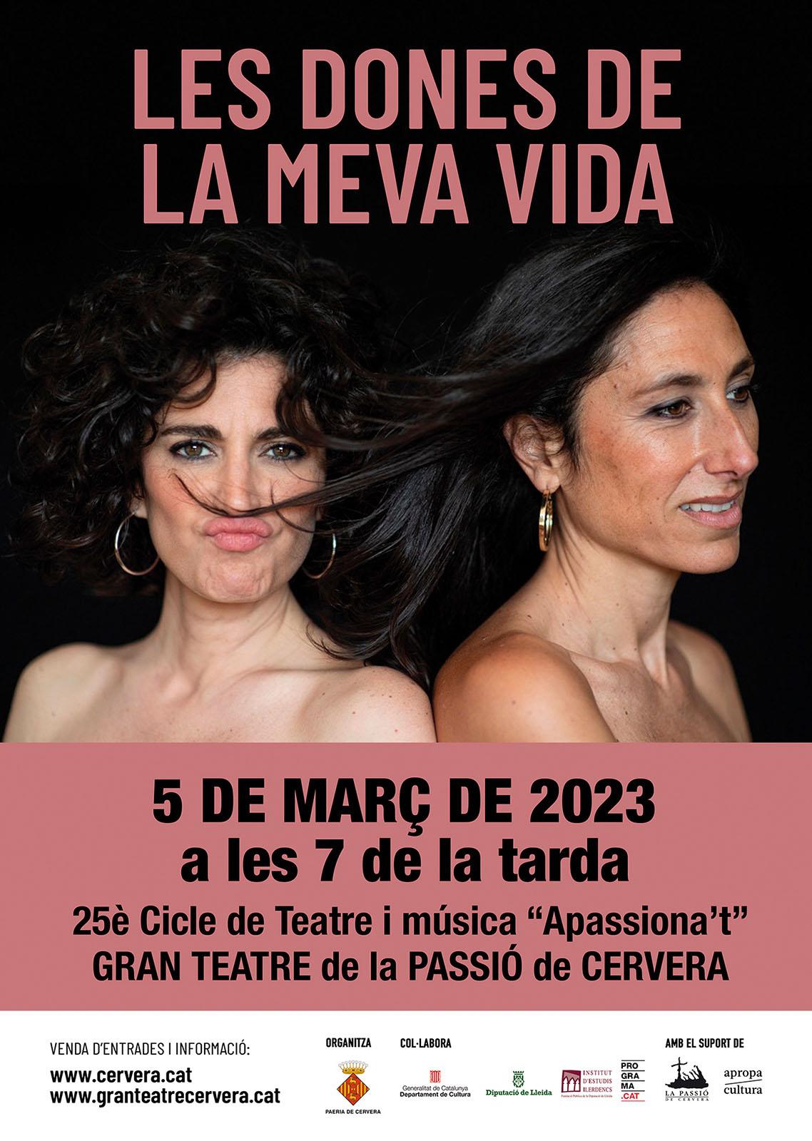 cartell Espectacle 'Les dones de la meva vida'