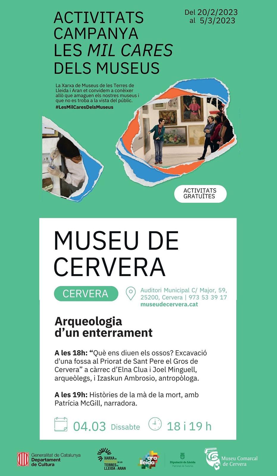 cartell Activitat 'Arqueologia d'un enterrament'