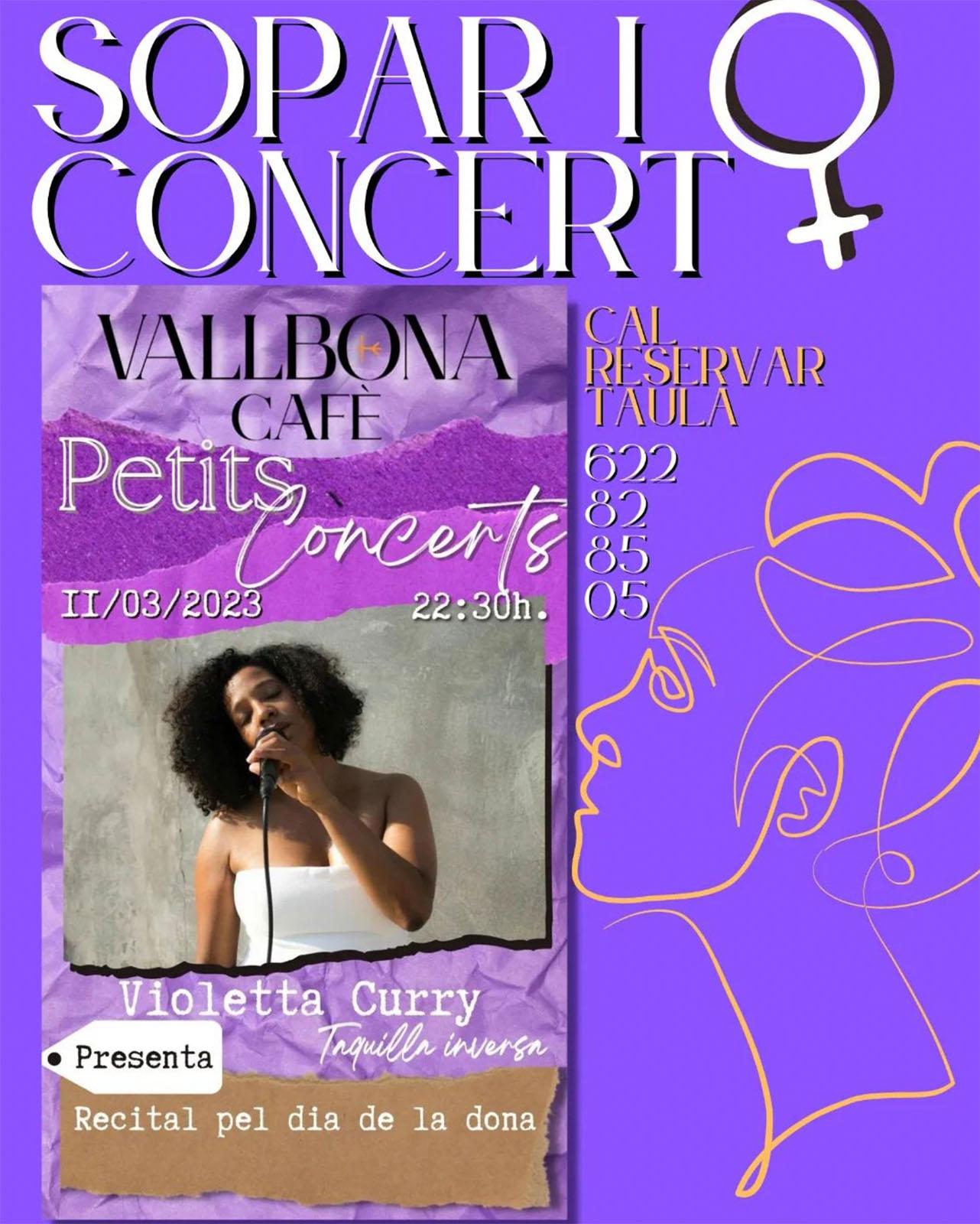 cartell Concert de Violetta Curry