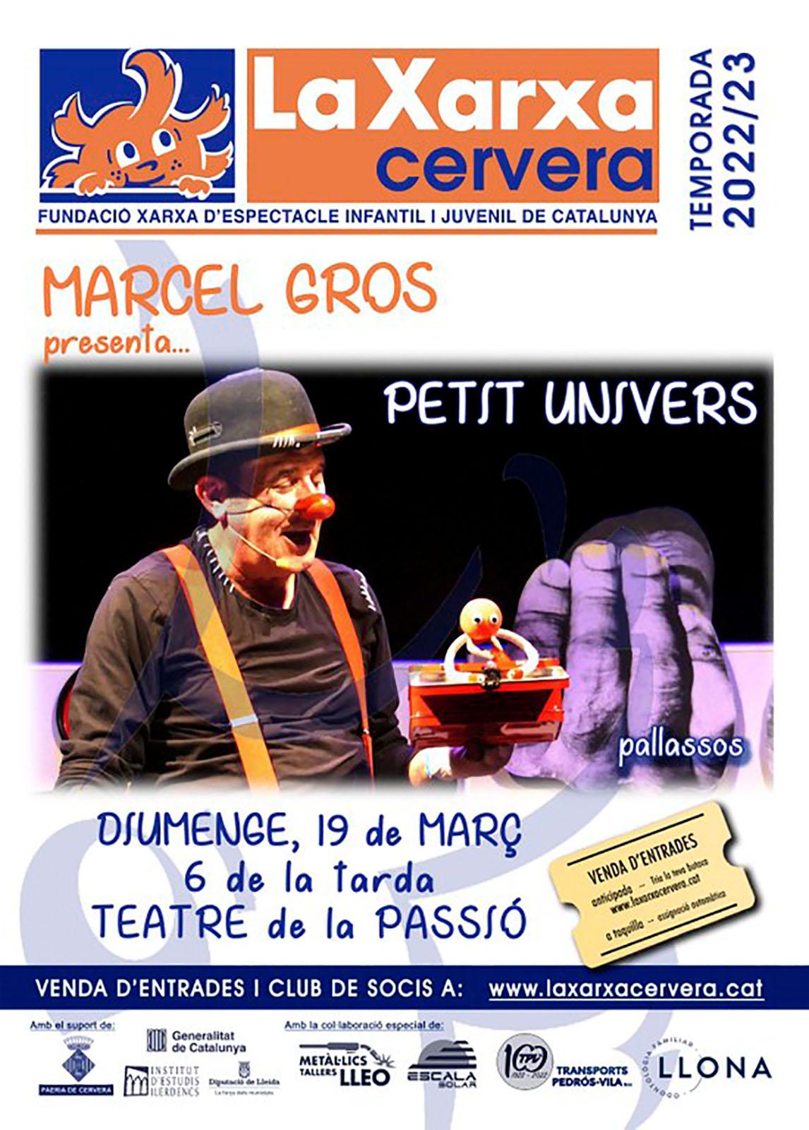 cartell Xarxa Cervera 'El petit univers de Marcel Gros'