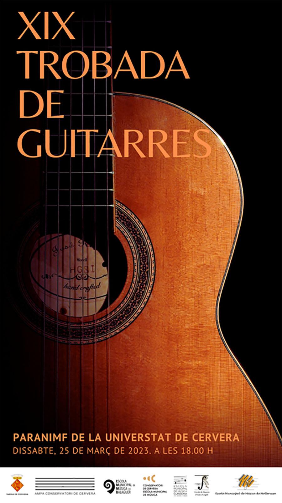 cartell Concert de la XIX Trobada de guitarres de Ponent
