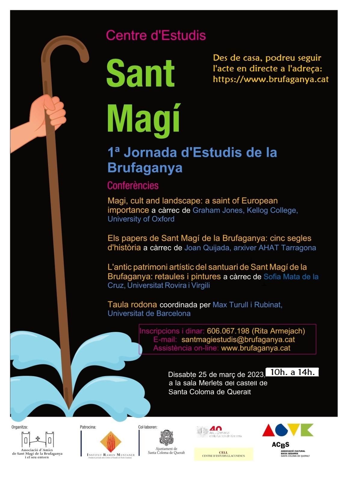 cartell 1a. Jornada d’Estudis de Sant Magí de la Brufaganya