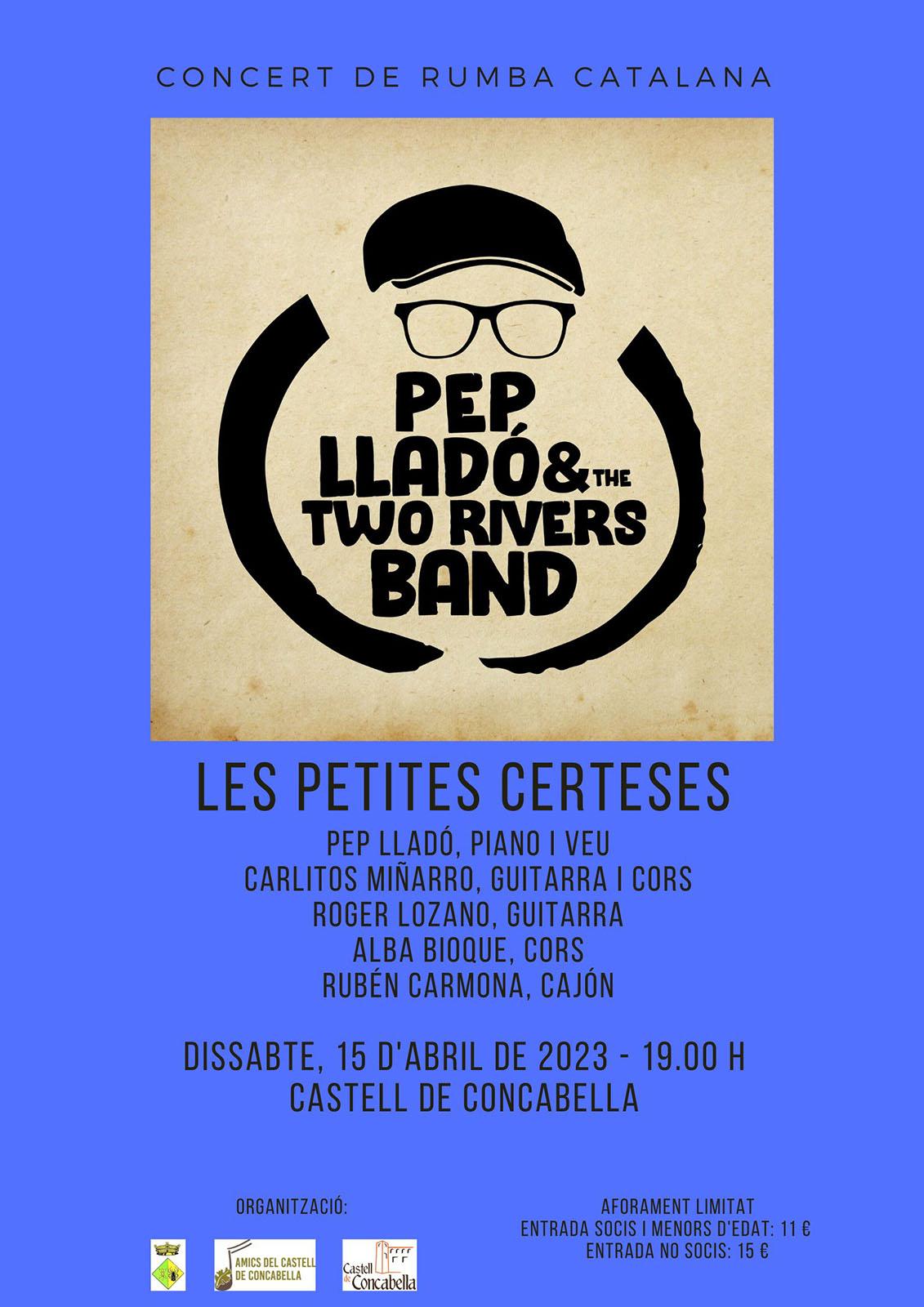 cartell Concert de Pep Lladó & The Two Rivers Band