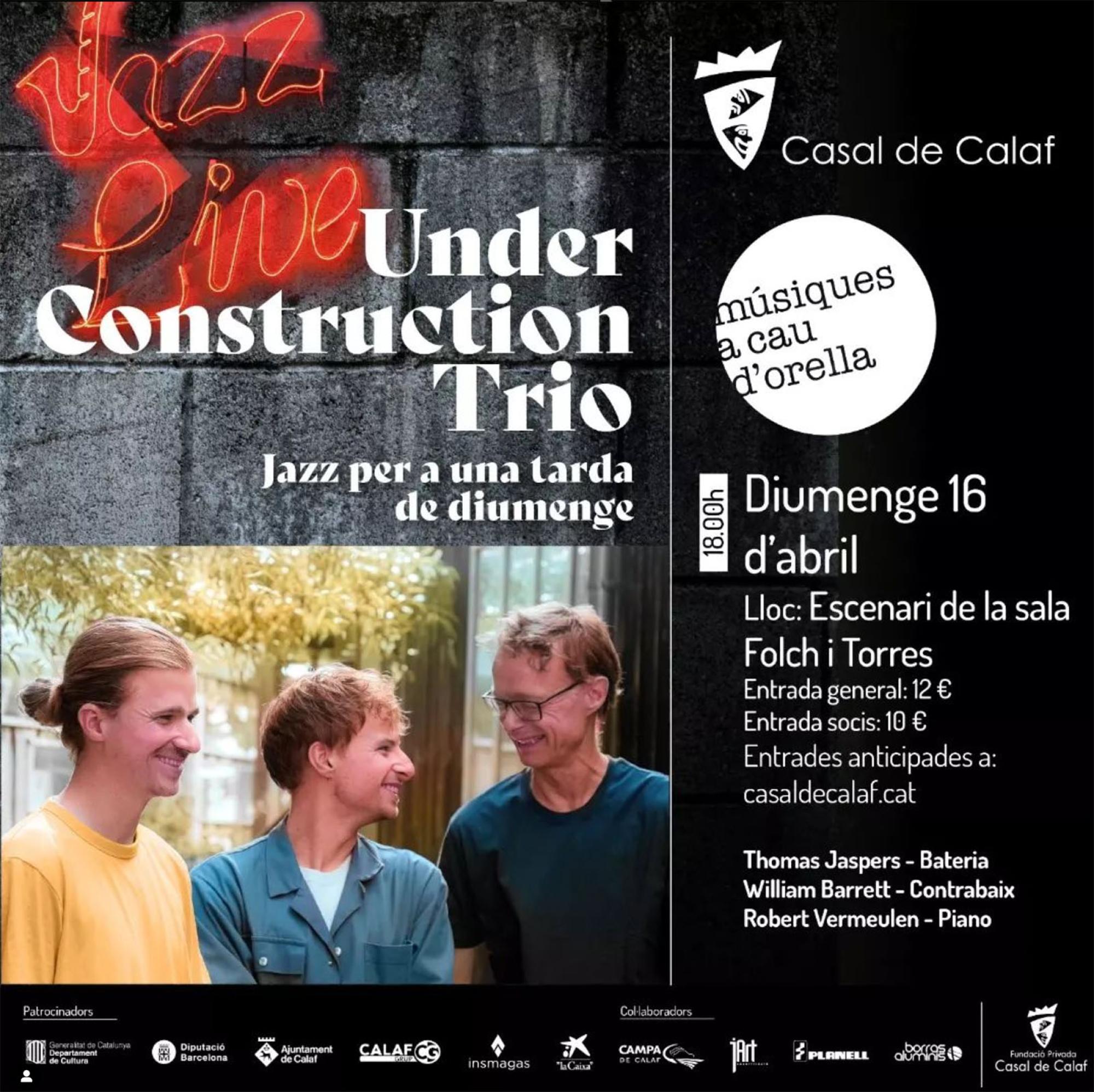cartell Concert Under Construction Trio