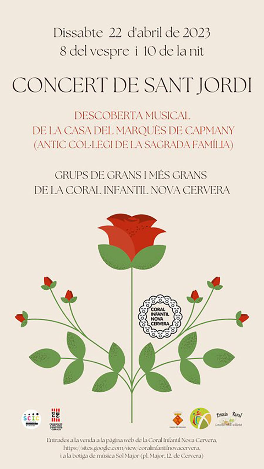 cartell Concert de Sant Jordi