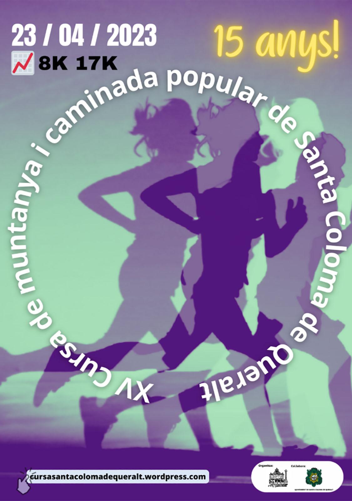 cartell XV Cursa de muntanya i caminada popular