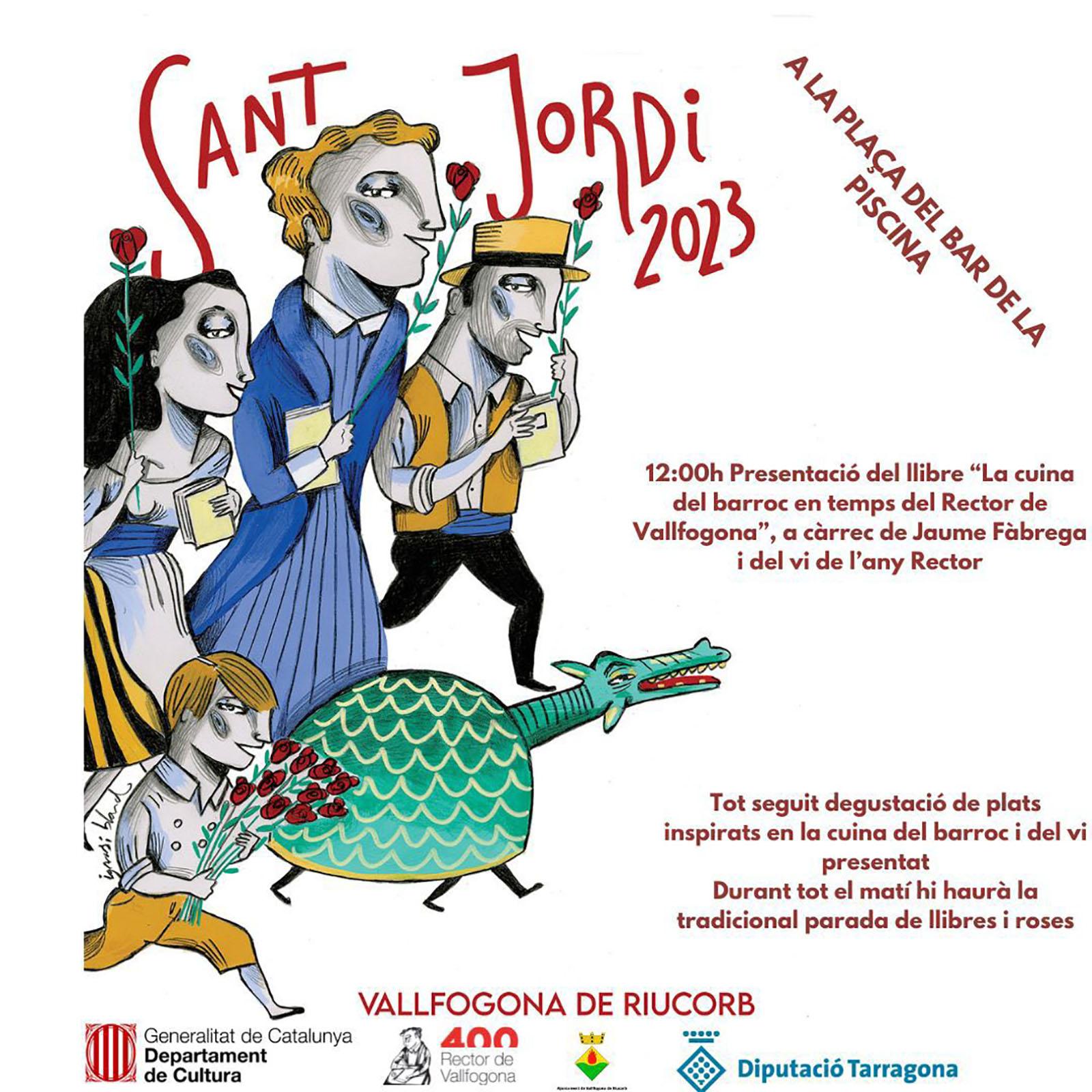 cartell Sant Jordi 2023 a Vallfogona de Riucorb