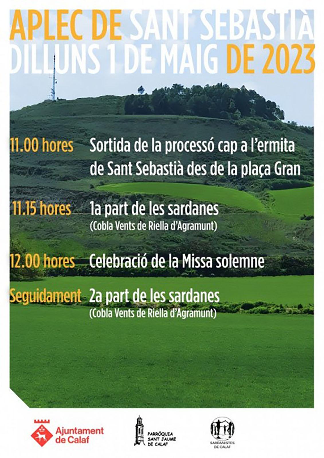 cartell Aplec de Sant Sebastià 2023