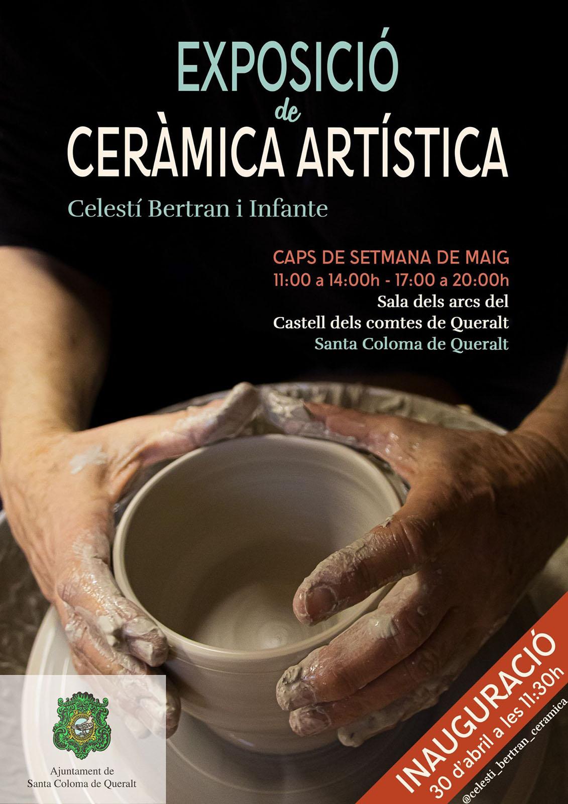 cartell Exposició de ceràmica artística