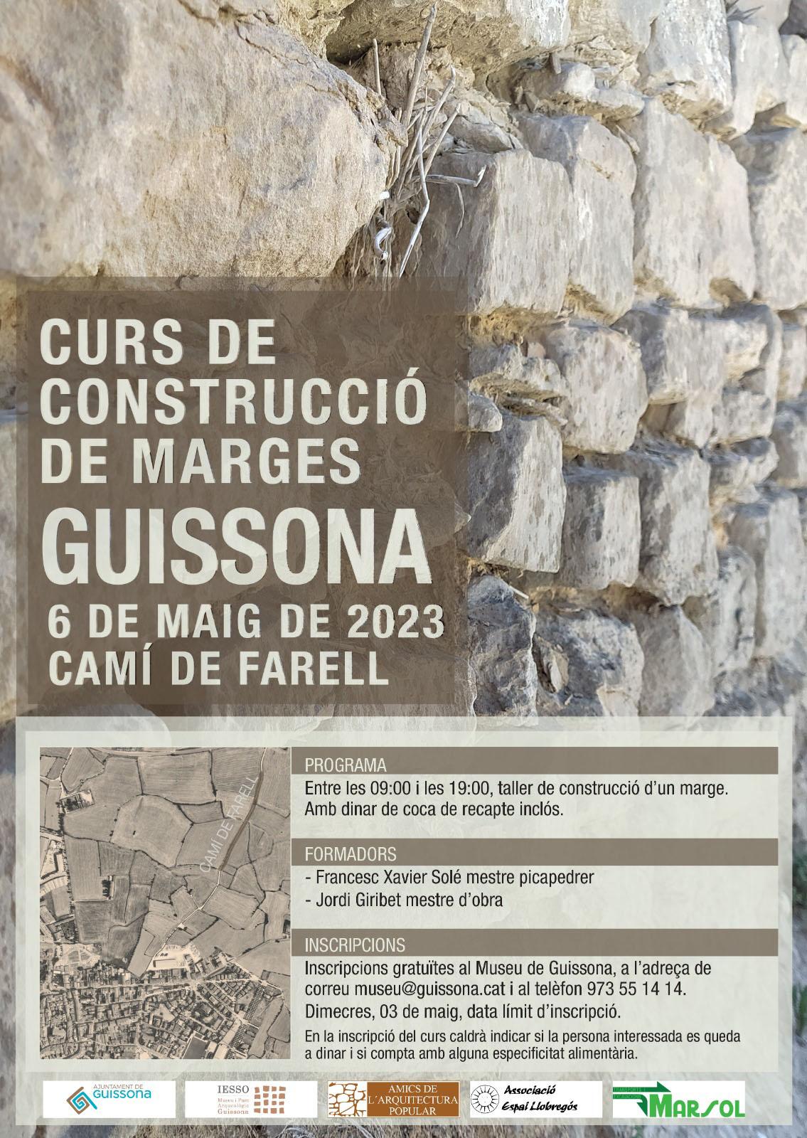 cartell Curs de construcció de marges